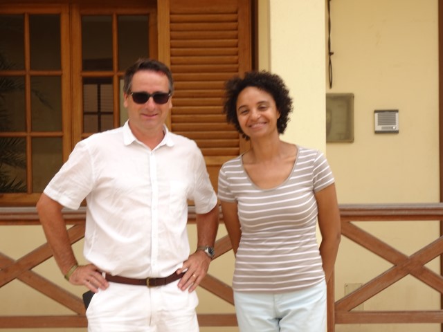 Jean-Noël CABASSY, Co-président de l’ONGE Forestiers du Monde® avec Madame Marina N’DEYE PEREIRA SILVA, responsable du projet de suivi des aires protégées au sein de la direction nationale capverdienne de l’environnement basée sur l’île de Boavista.