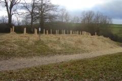 Plantation du bosquet biodivers le  5 décembre 2011. Création forestière pédagogique biodiverse d'Arnay le duc.