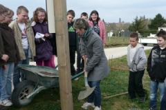 La signalétique pédagogique de la création forestière d'Arnay le duc installée le 3 avril 2012.