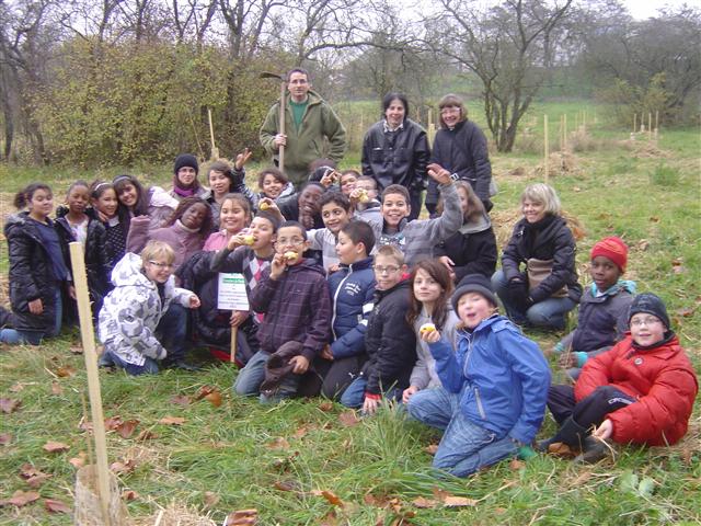 Les écoliers de l'école Alsace en novembre 2011.
