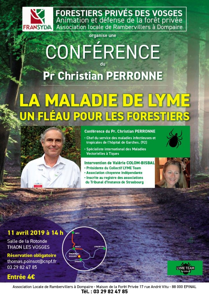 Conference La maladie de Lyme du11 avril 2019