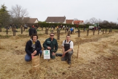 Plantation du premier bosquet. Année scolaire 2022 - 2023