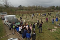 Afforestation pédagogique biodiverse de Couternon jeudi 31 mars 2022