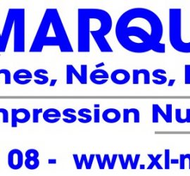Logotype de la société XL MARQUAGE. Don de plaques signalétiques pour les créations forestières pédagogiques biodiverses de l'ONGE Forestiers du Monde®