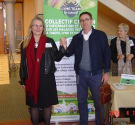 Valérie COLOM-BISBAL coprésidente du collectif LYME TEAM et Jean-Noël CABASSY Co-président de l'ONGE Forestiers du Monde® 11 avril 2019